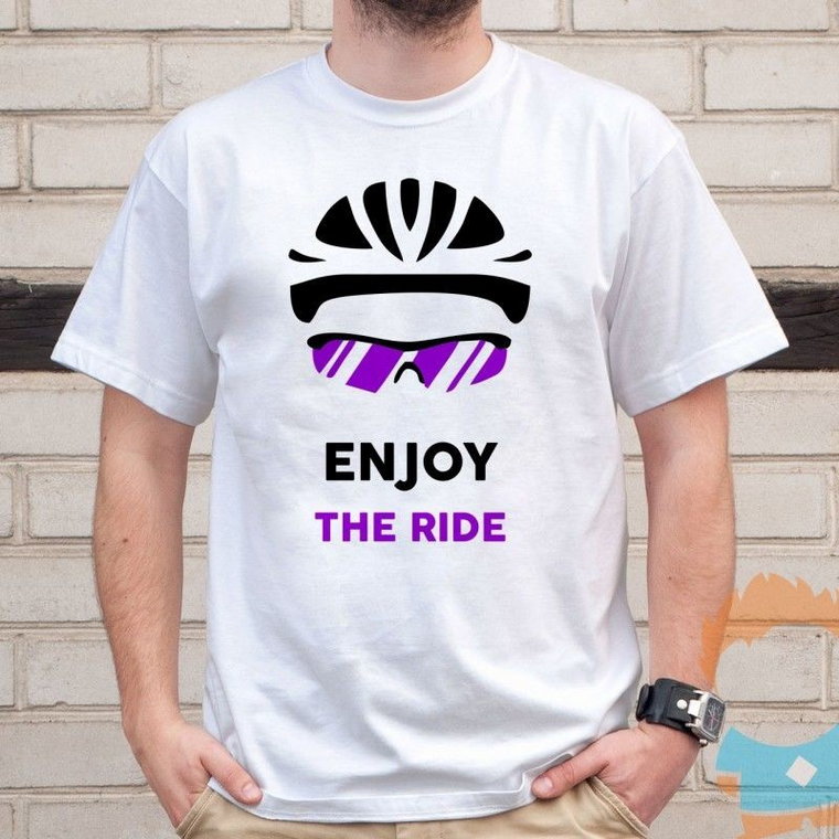 Enjoy the ride - męska koszulka z nadrukiem