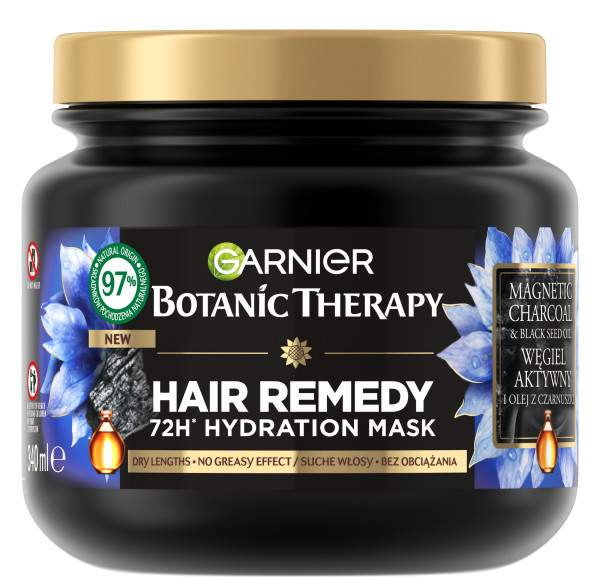 Garnier Botanic Therapy Maska do włosów Węgiel Aktywny i Olej z Czarnuszki 340 ml