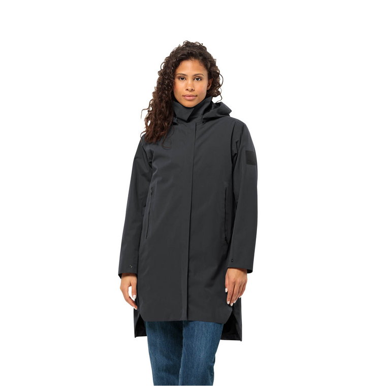 Damski płaszcz 3w1 Jack Wolfskin SALIER 3IN1 COAT W phantom - L