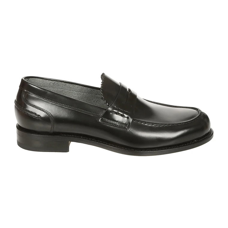 Czarny Loafer ze Skóry Ss23 Berwick