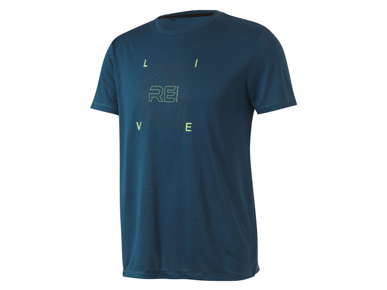 CRIVIT T-shirt funkcyjny męski, szybkoschnący (S (44/46), Niebieski)