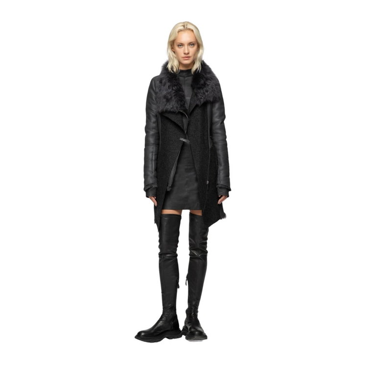 Ariel - Anthracite Shearling Coat Vespucci by VSP