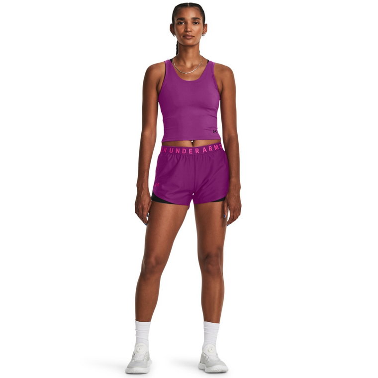 Damskie spodenki treningowe Under Armour Play Up Short 3.0 - fioletowe