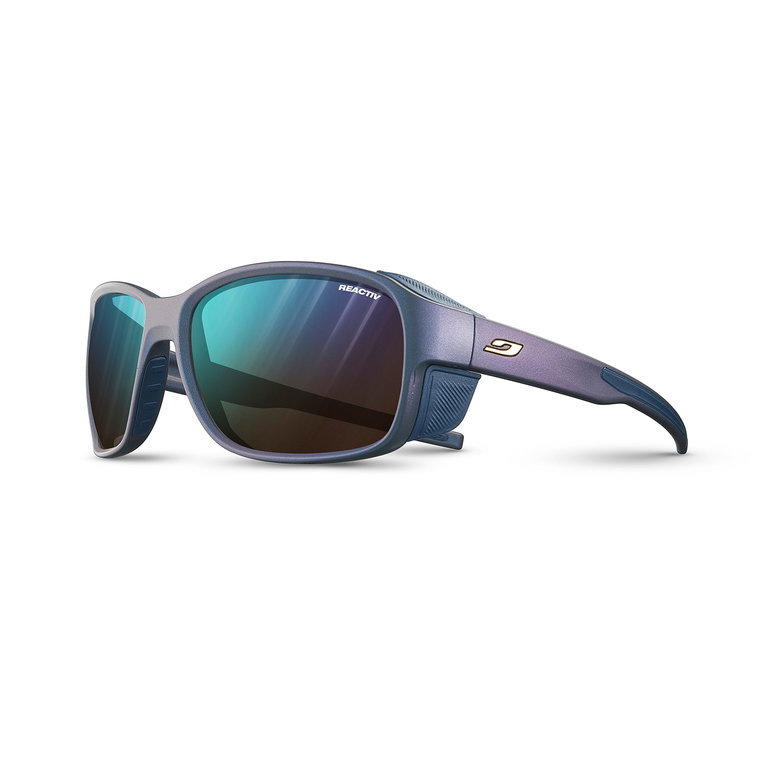 Damskie okulary sportowe z fotochromem Julbo Monterosa 2 Reactiv 2-4 J5423680 iridescent cyan blue/purple - ONE SIZE