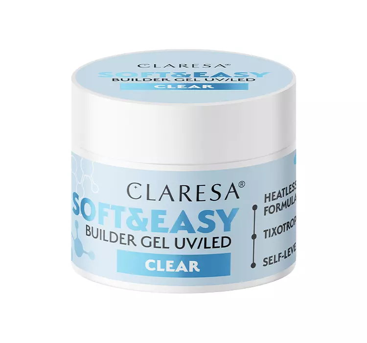 CLARESA SOFT & EASY ŻEL BUDUJĄCY UV/LED CLEAR 45G