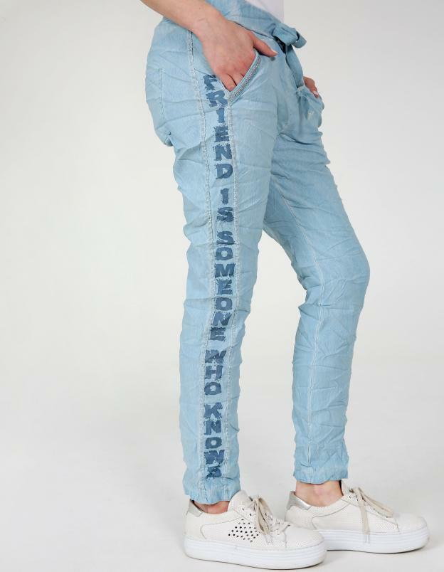 SPODNIE Z LAMPASAMI 169-22821 JEANS