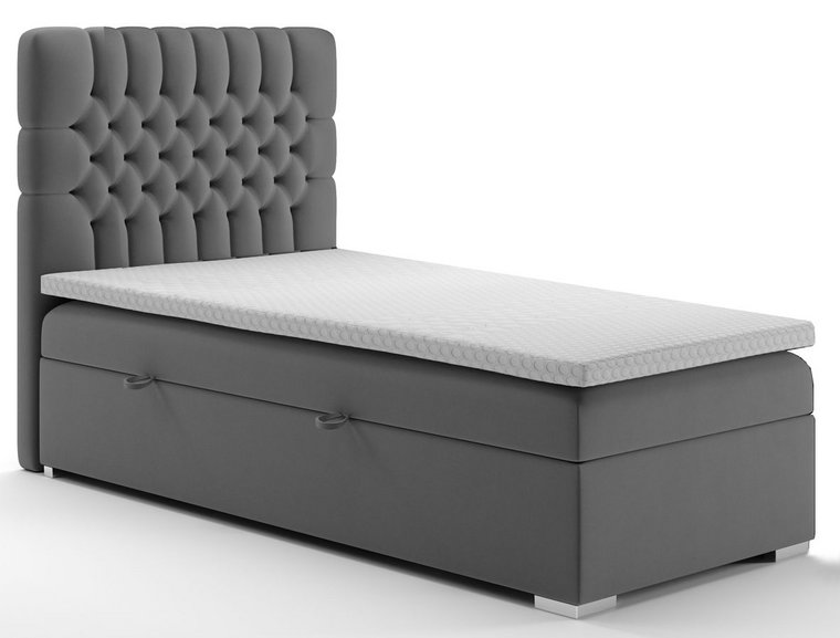 Pojedyncze łóżko boxspring Stilla 90x200 - 32 kolory