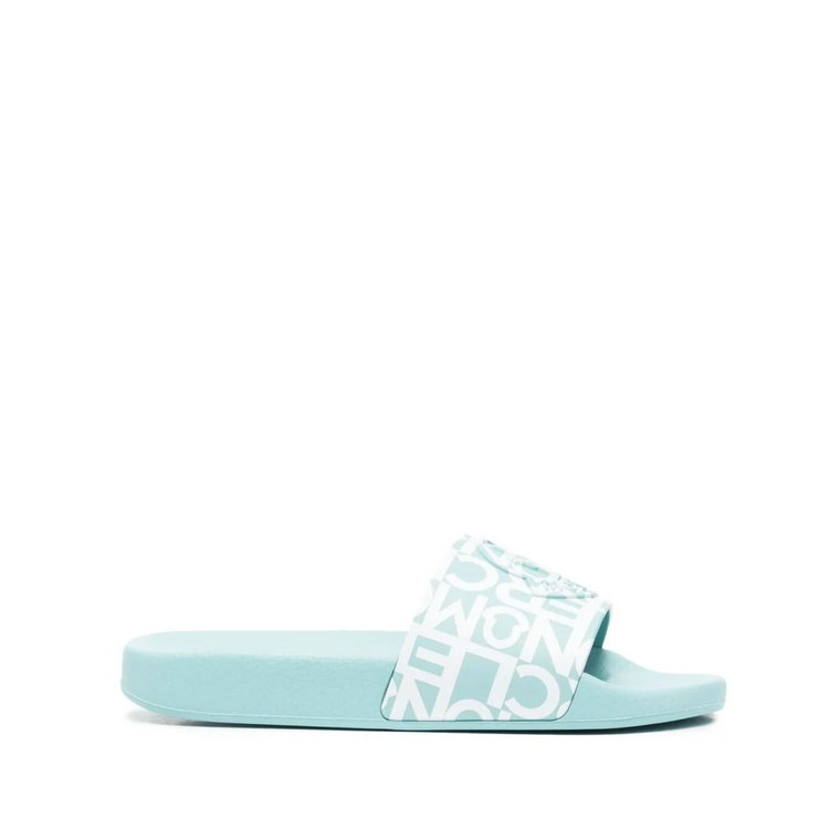 Aquamarine Jeanne Sliders dla Kobiet Moncler