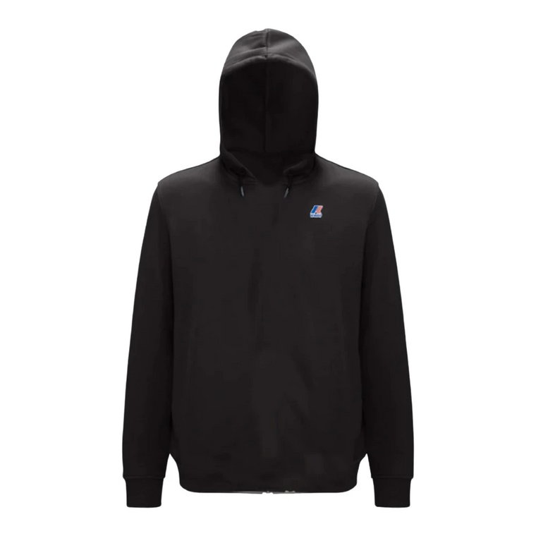 Klasyczny Czarny Hoodie dla Mężczyzn K-Way