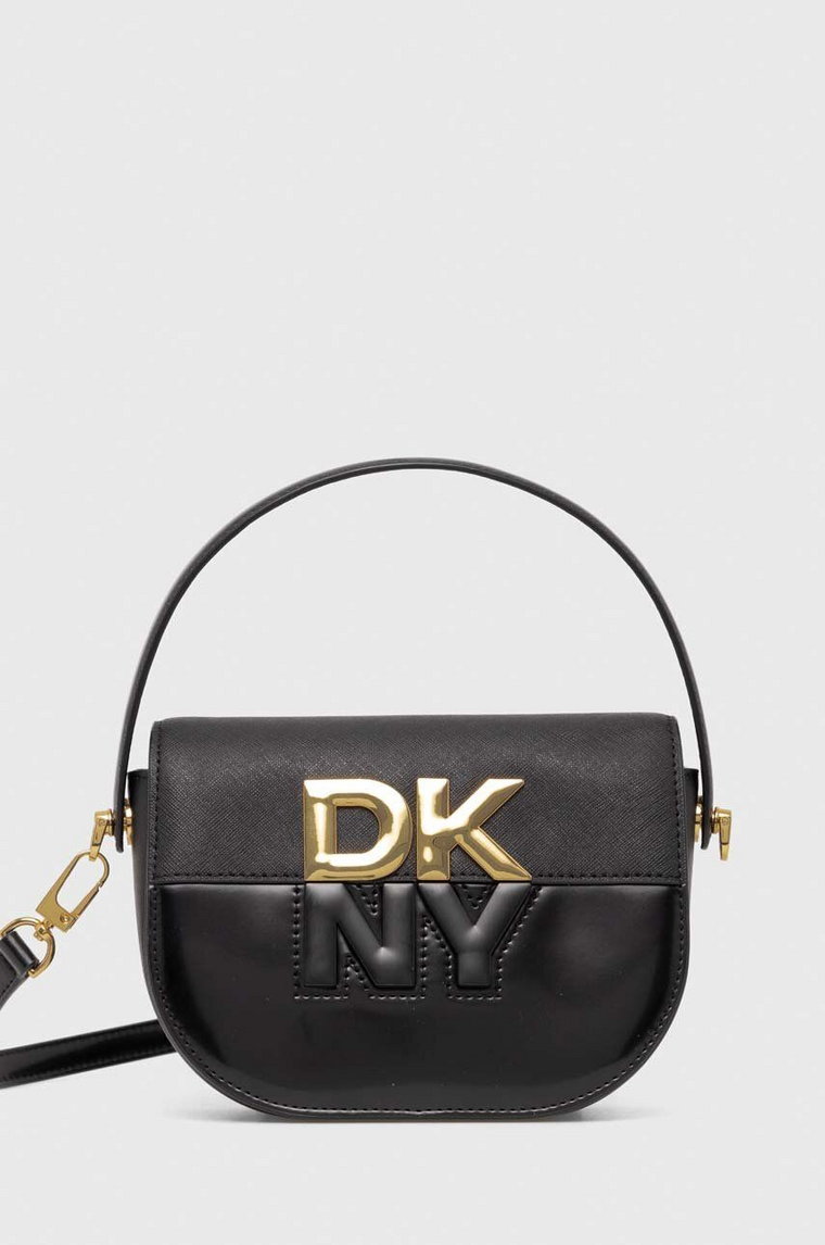 Dkny torebka skórzana kolor czarny R42EKE28