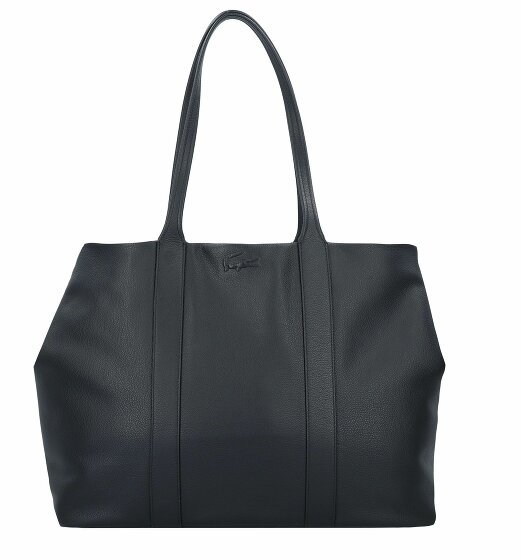 Lacoste City Court Shopper Bag Skórzany 41.5 cm noir