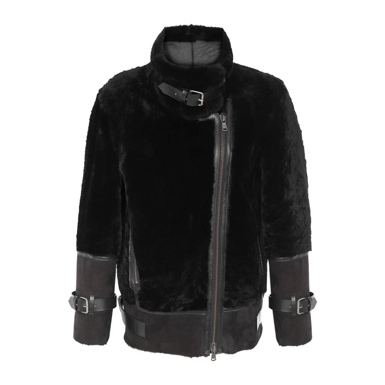 Piper - Black Shearling Jacket Vespucci by VSP