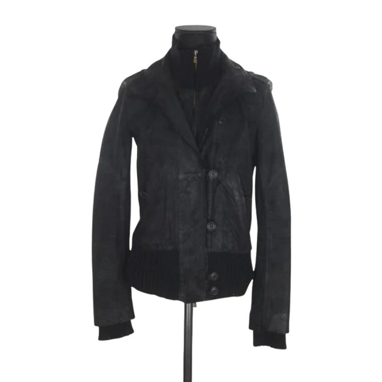 Pre-owned Leather outerwear Armani Pre-owned