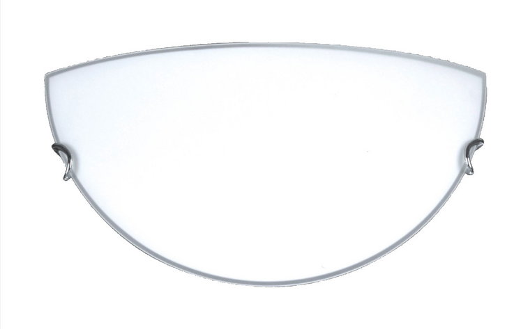 Biały szklany kinkiet z mlecznym kloszem - S926-Safi