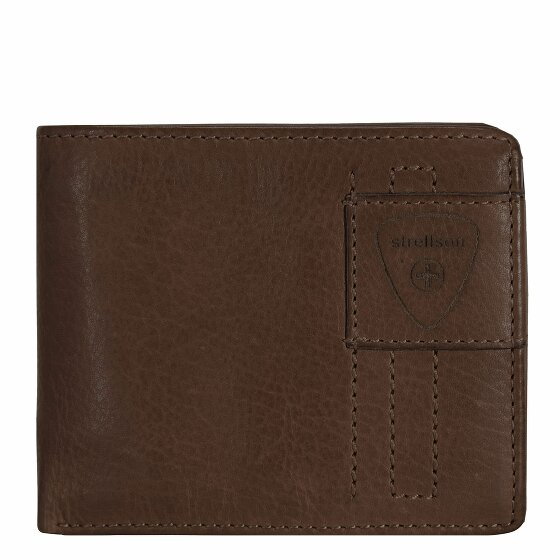 Strellson Upminster Leather Wallet 12 cm dark brown