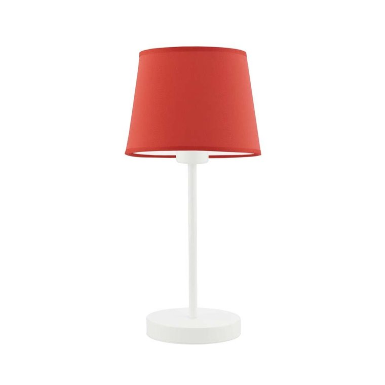 Lampka nocna LYSNE Siena, 60 W, E27, czerwona/biała, 41,5x19,5 cm