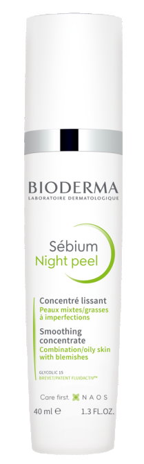 BIODERMA SEBIUM Night Peel Delikatny Peeling Dermatologiczny Na Noc - 40 ml