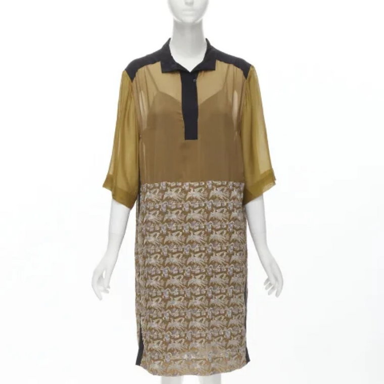 Pre-owned Silk dresses Dries van Noten Pre-owned