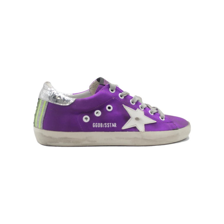 Superstar Violet Sneakers - Brak Worka na Pył lub Karty Autentyczności Golden Goose