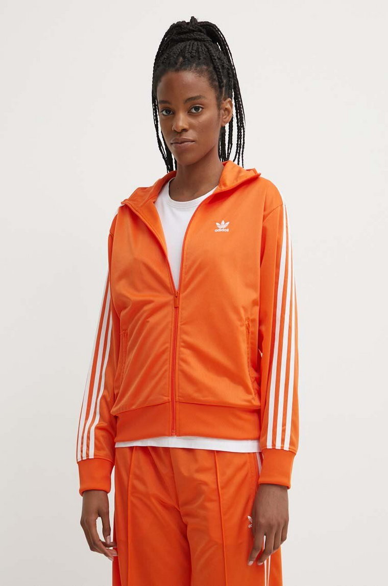 adidas Originals bluza damska kolor pomarańczowy z aplikacją IP0610