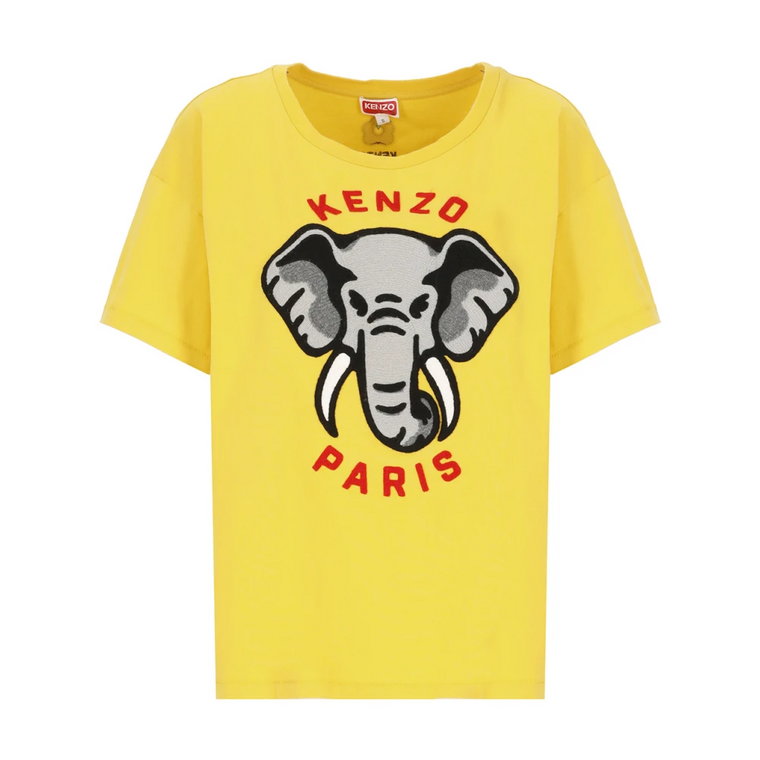 Złota kolekcja damska - T-shirt z logo Kenzo Relax Kenzo