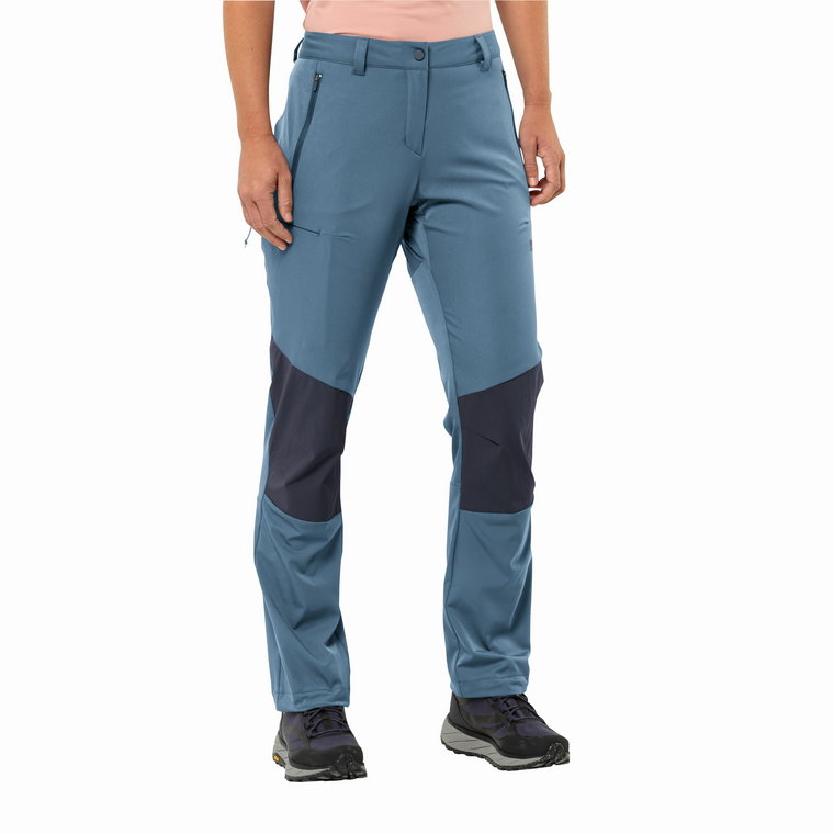 Damskie spodnie trekkingowe Jack Wolfskin HIKING ALPINE PANTS W elemental blue - 38