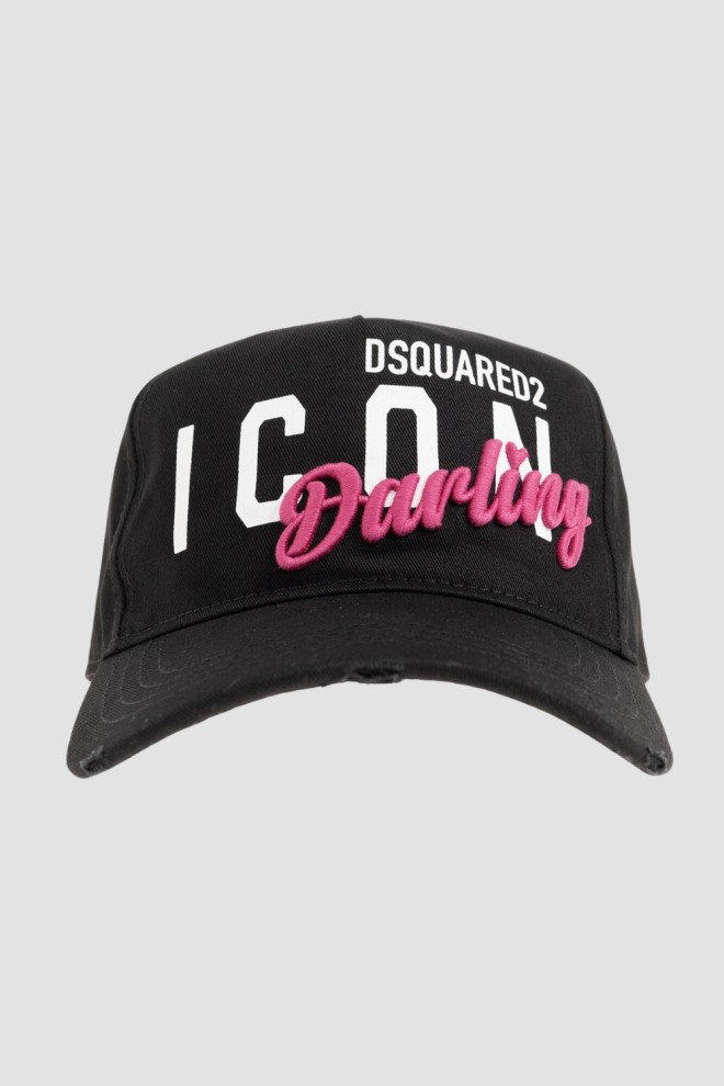 DSQUARED2 Czarna czapka ICON Darling