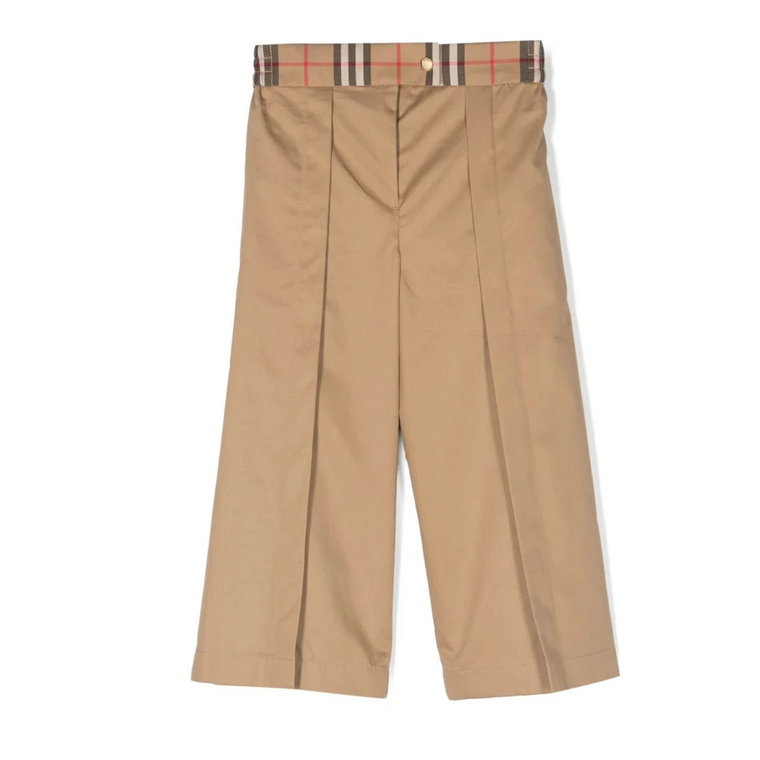 Spodnie w Kratę z Bawełny Burberry