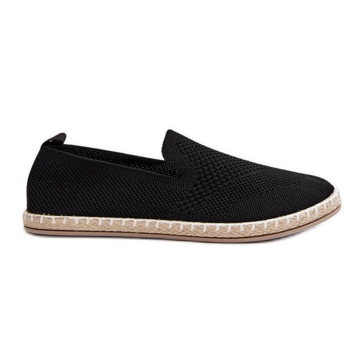 Wsuwane Damskie Espadryle Czarne Harmonie