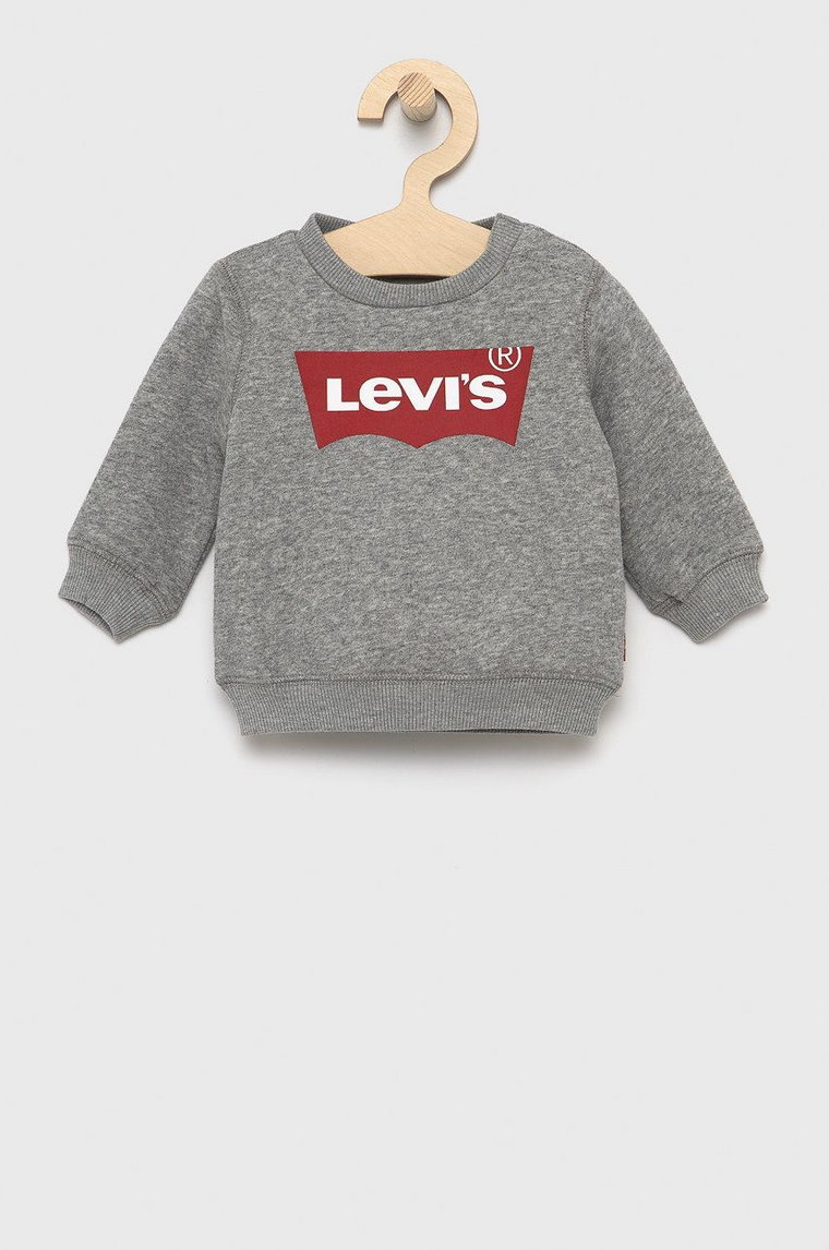 Levi's Bluza dziecięca kolor szary z nadrukiem