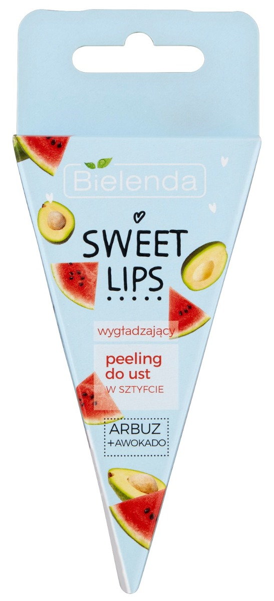 Bielenda Sweet Lips - Peeling do ust w sztyfcie Arbuz + Awokado 4,3 g