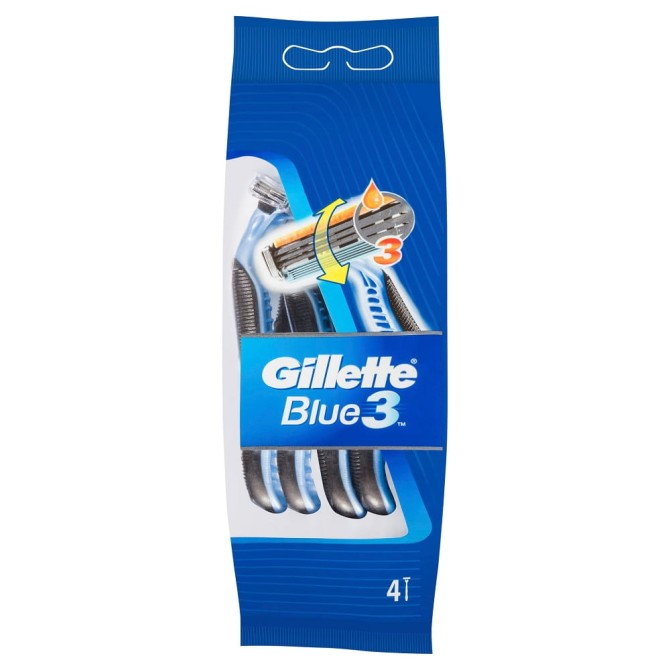 Gillette Blue 3 jednorazowe maszynki do golenia dla mężczyzn 4szt