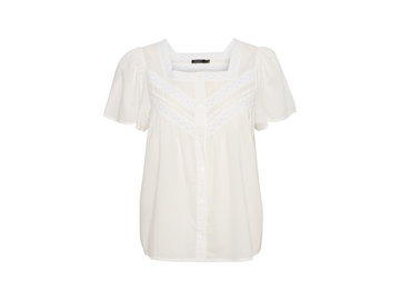 SOAKED IN LUXURY Bluzka 'Antonella'  biały