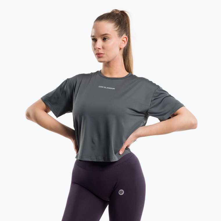 Koszulka treningowa damska Gym Glamour Sport grey