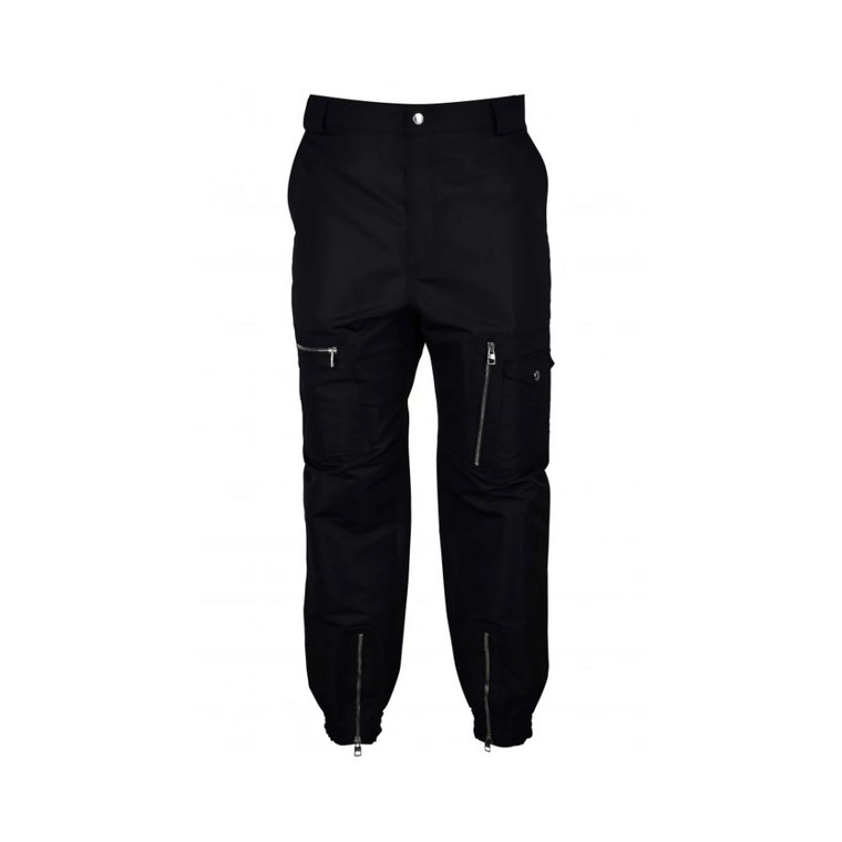 Czarne Spodnie Cargo Tapered Alexander McQueen