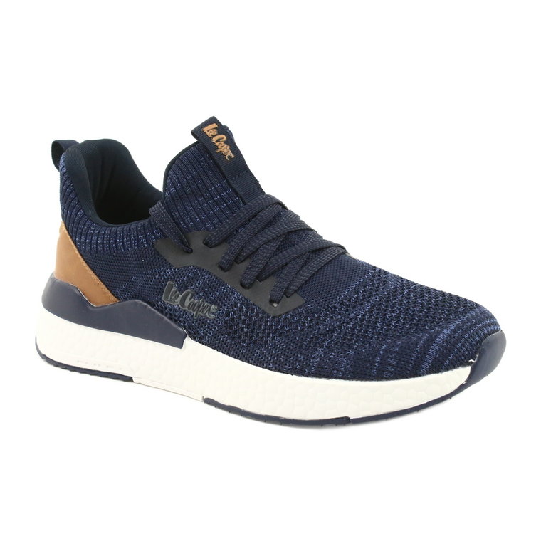 Lee Cooper Sportowe buty meskie LCW-21-29-0175M Nany brązowe granatowe niebieskie