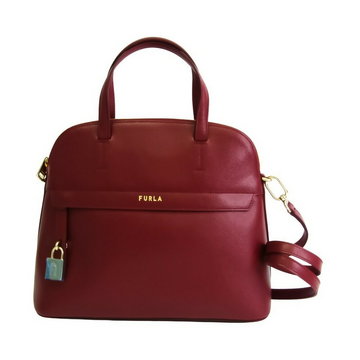 Furla Pre-owned, Piper M Dome Handbag Czerwony, female,