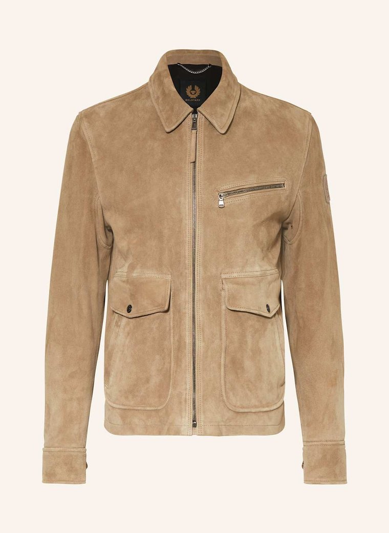 Belstaff Kurtka Skórzana Patterson beige