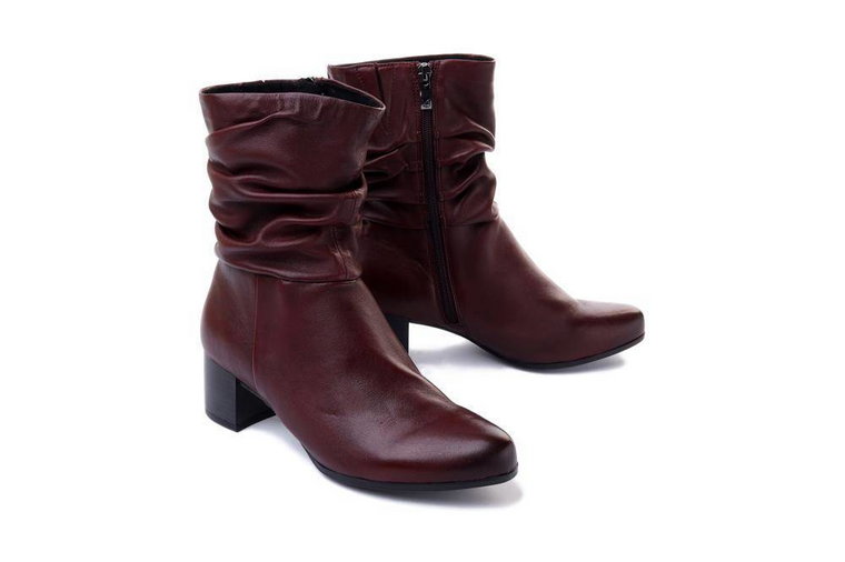 CAPRICE 25317-27 525 merlot soft, botki damskie