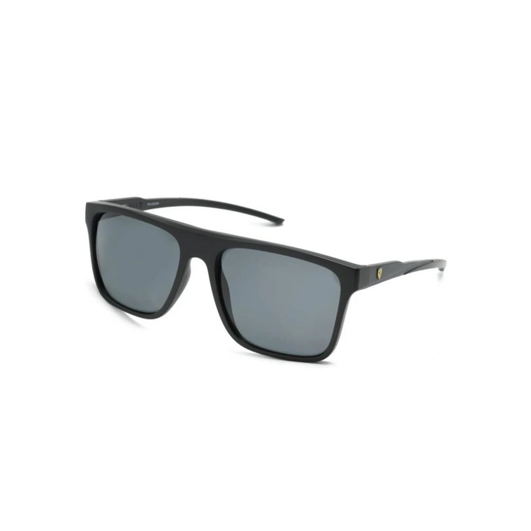 Czarne okulary przeciwsłoneczne z akcesoriami Ferrari