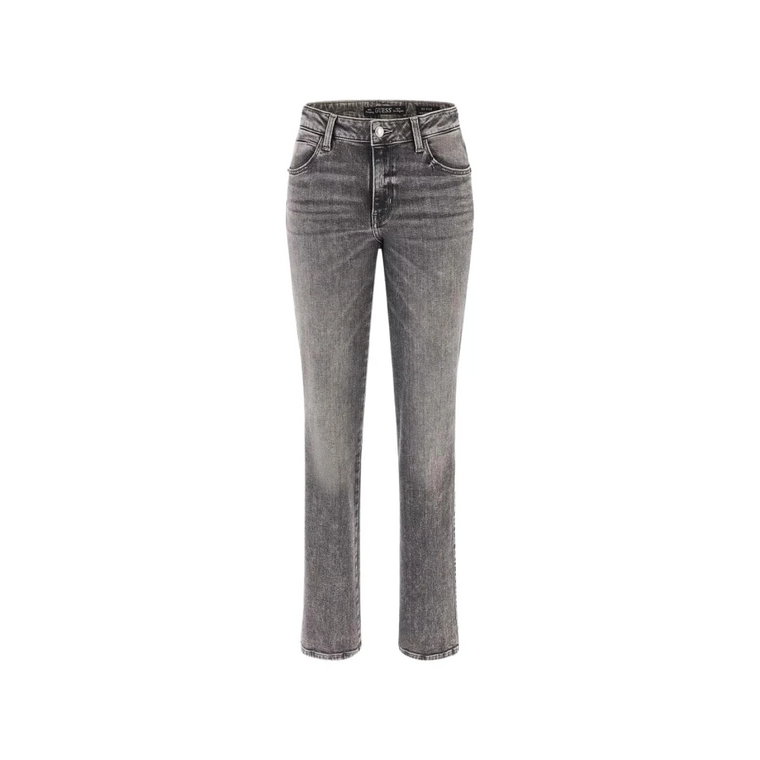 Seksowne Proste Szare Jeansy Skinny Guess