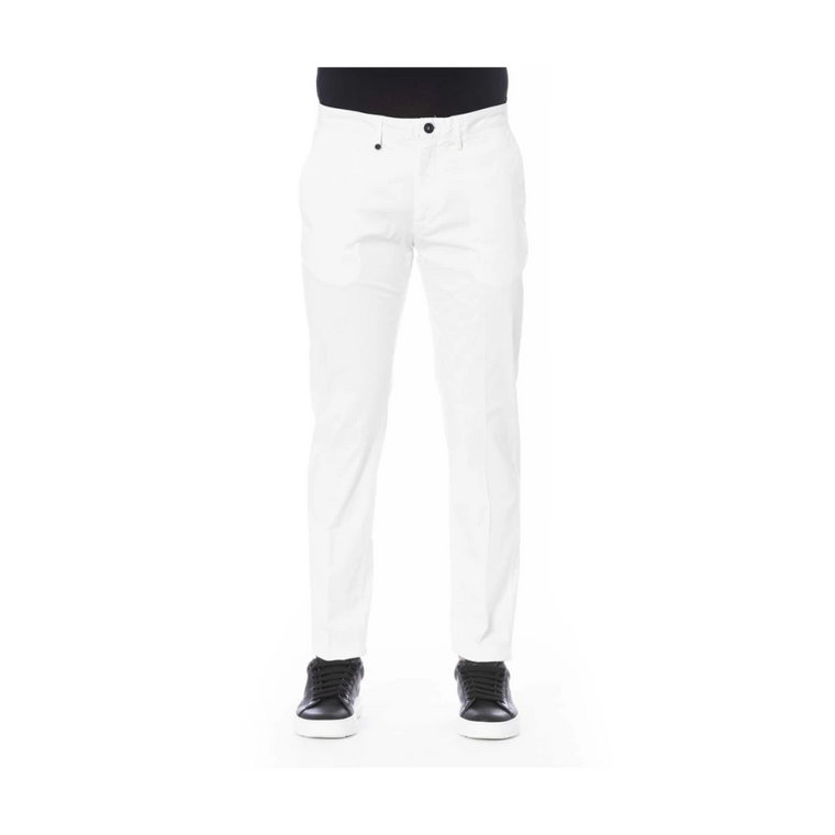 Białe Jeansy i Spodnie Bawełniane Distretto12