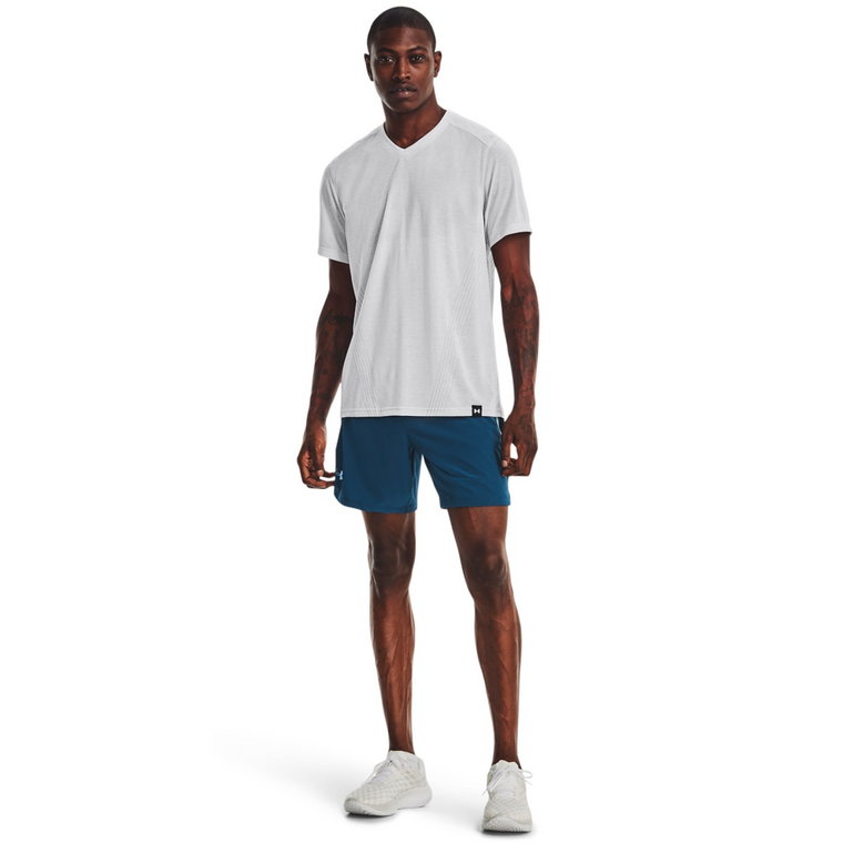 Męskie spodenki do biegania UNDER ARMOUR UA SPEEDPOCKET 7'' SHORT - morskie