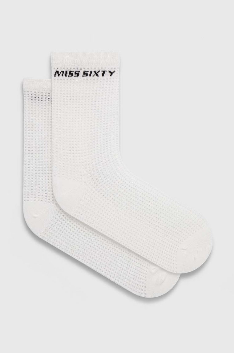 Miss Sixty skarpetki OJ8560 SOCKS damskie kolor biały 6L2OJ8560000