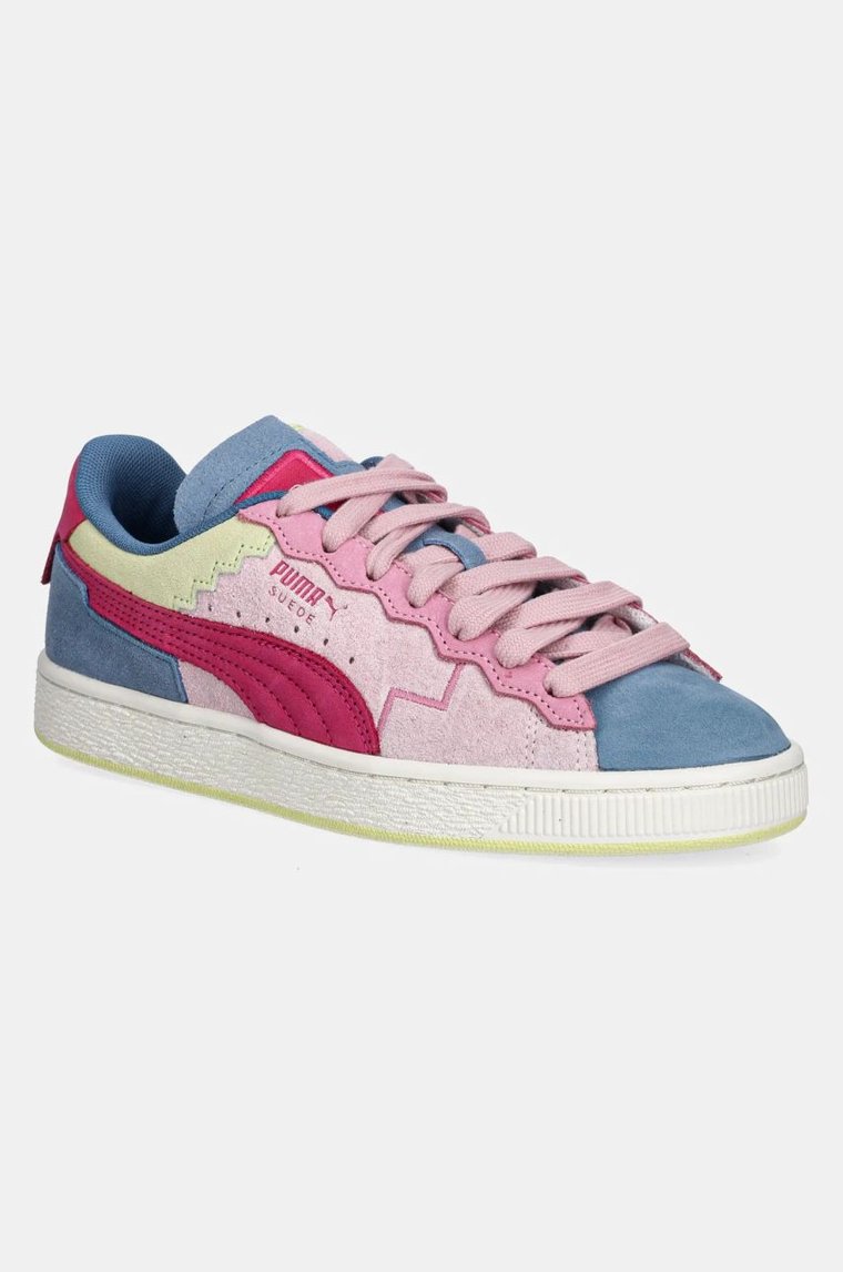 Puma sneakersy nubukowe SQUID GAME kolor różowy 399428