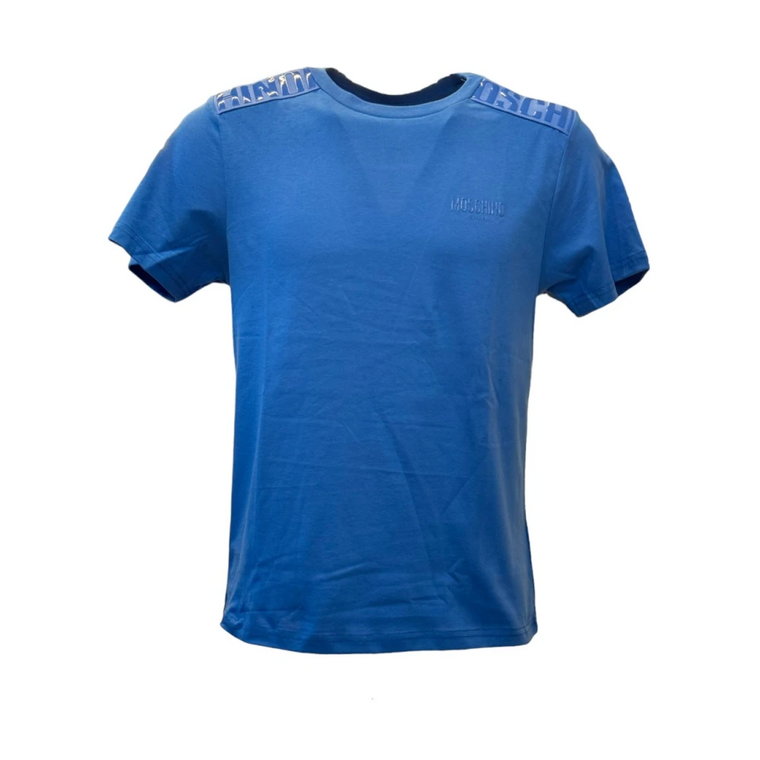 Luźny Bawełniany T-shirt Moschino