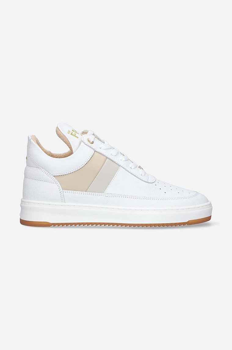 Filling Pieces sneakersy skórzane Low Top Game kolor biały 10133151919