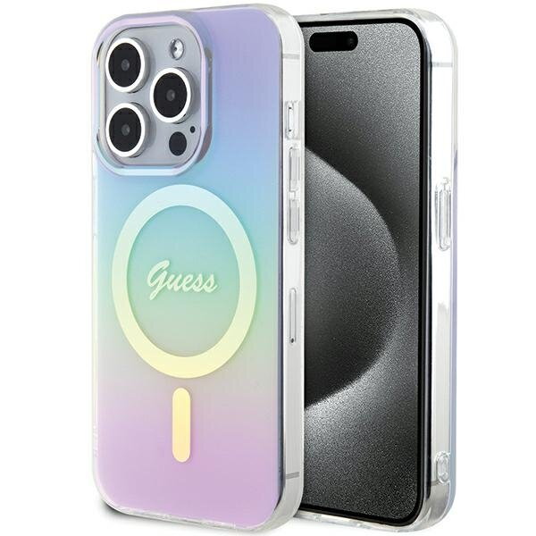 Guess GUHMP15LHITSU iPhone 15 Pro 6.1" fioletowy/purple hardcase IML Iridescent MagSafe