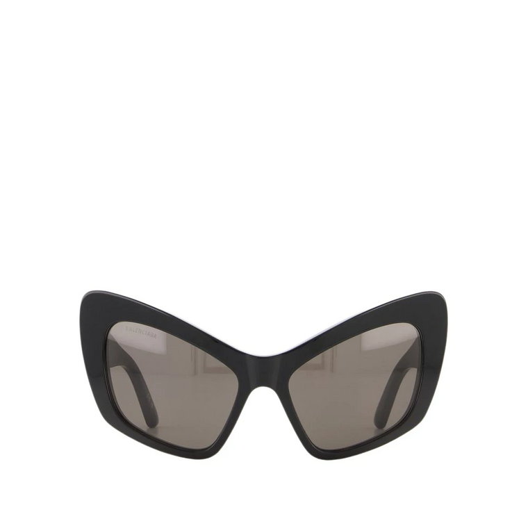 Czarne/Szare Okulary Przeciwsłoneczne - Stylowy Model Balenciaga