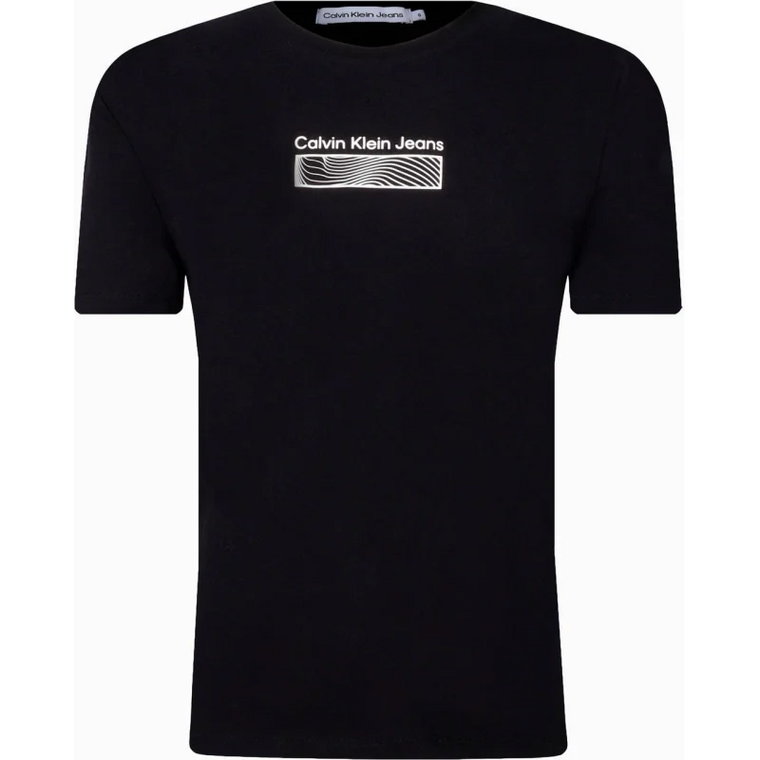 CALVIN KLEIN JEANS T-shirt JERSEY WAVE PRINT